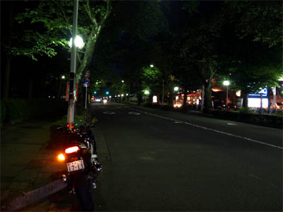 日本の道路の夜間走行