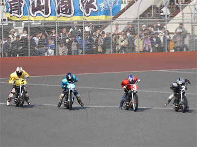 SG日本選手権オートレース３日目第８レース最終予選のオープンダッシュ