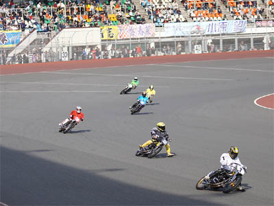 SG日本選手権オートレース３日目第９レース最終予選の試走