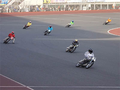 SG日本選手権オートレース３日目第11レース最終予選の試走