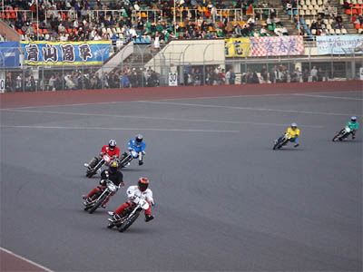 SG日本選手権オートレース３日目第12レース「スーパーライダー戦」の試走