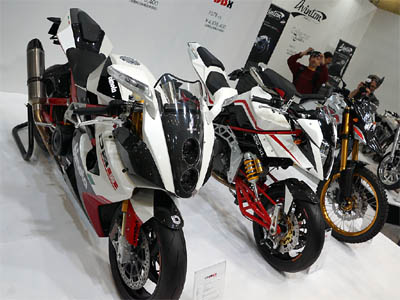東京モーターサイクルショー Bimota展示ブース(DB8,Tesi3D,DBx)