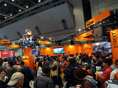 東京モーターサイクルショー KTM展示ブース