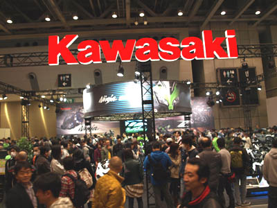 Kawasakiブース（第40回東京モーターサイクルショー）