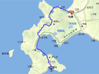国道5号線の地図