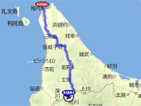 国道40号線の地図
