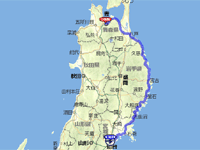 国道45号線の地図