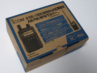 ICOM IC-R6 外箱