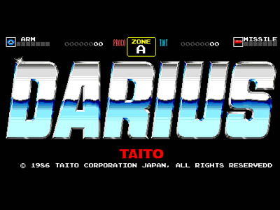 écran titre de DARIUS