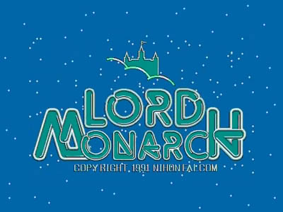 title screen of Lord Monarch