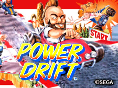 tela de título de POWER DRIFT