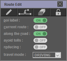 Route Edit Dialog