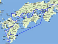 Kyusyu地區和瀨戶內旅遊路線