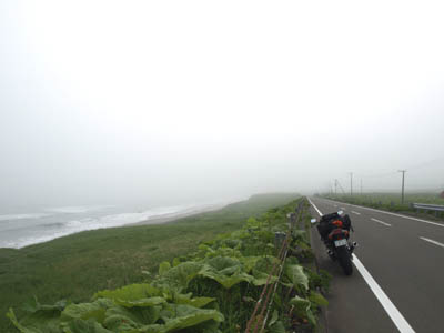 北海道道142号線（悪天候）