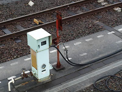 JR宇和島駅の構内に設置されている気動車用の給油機