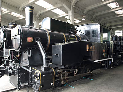 梅小路蒸気機関車館に展示されているB20形10号機