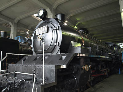 梅小路蒸気機関車館に展示されているC53-45号機