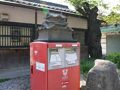 彦根城の郵便ポスト