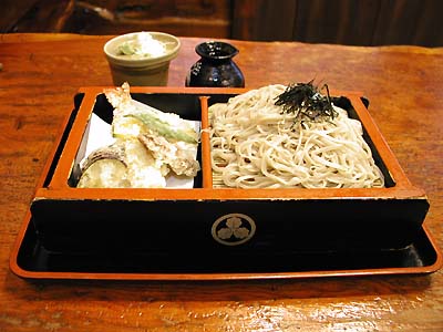 信州蕎麦屋「こばやし」の天ぷら蕎麦
