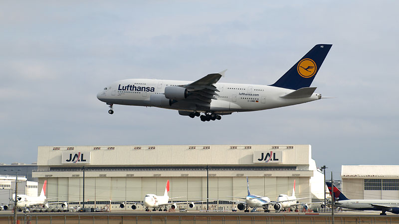 ルフトハンザ航空(Deutsche Lufthansa AG) D-AIMB Airbus A380-800 フランクフルト発 成田行 LH710便