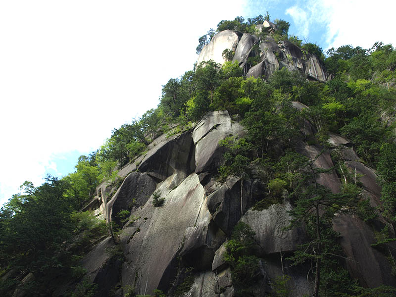 昇仙峡の岩山