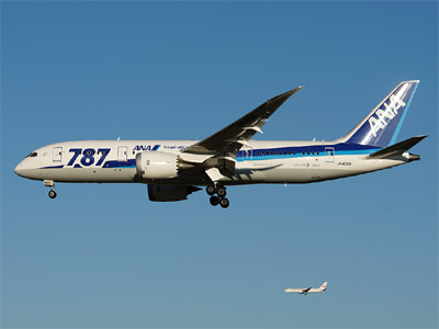 シアトル(SEA)発 成田(NRT)行 NH177便、全日本空輸 Boeing 787-8 (JA820A)