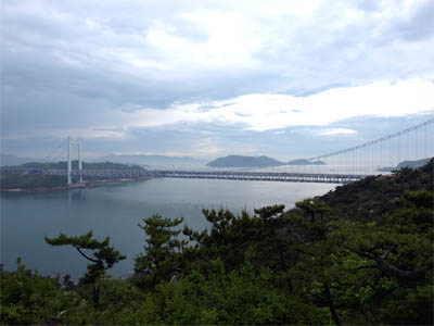 鷲羽山第二展望台から見た瀬戸大橋