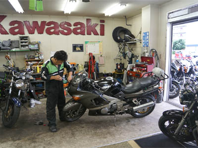 Tienda de motos japonesa