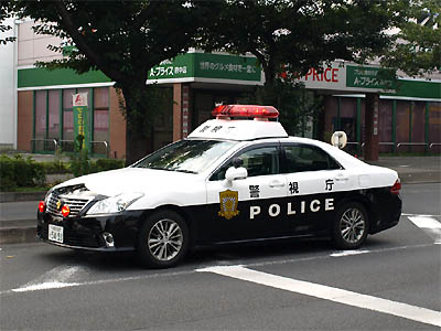 日本の警察のパトカー
