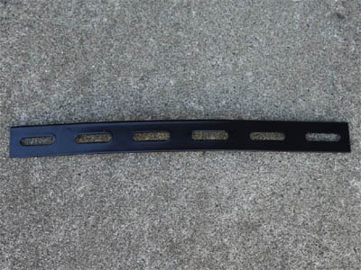 Flat bar bracket purchased at DIY store
