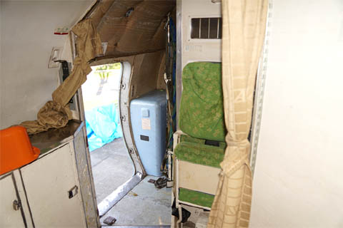 cargo hatches and simple seating