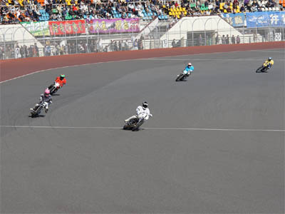 SG日本選手権オートレース３日目第２レース一般戦の試走