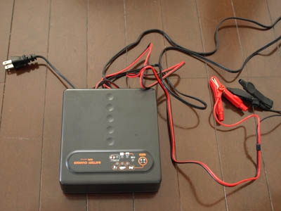 Battery charger for motorcycle