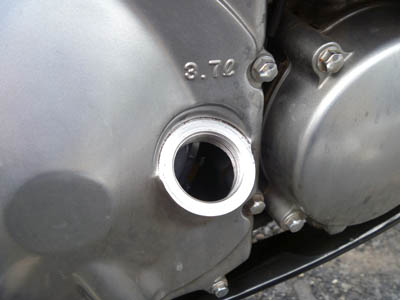 ZZR400のエンジンオイル注入口