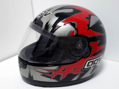 the helmet made by AGV