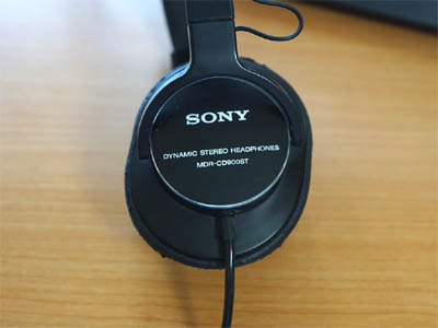 音切れの修理が完了したSONY製ヘッドフォン MDR-CD900ST