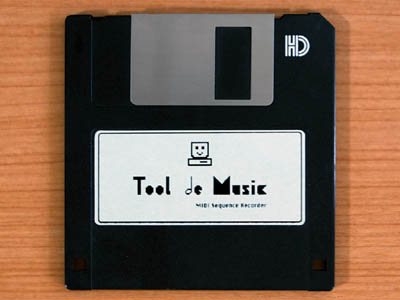 PC98(PC9801)用MIDIシーケンサーTool de Musicのフロッピーディスク