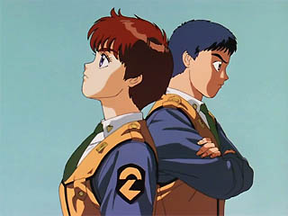 Noa Izumino and Yuma Shinohara from the opening animation of Mobile Police Patlabor