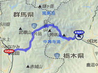 国道120号線の地図