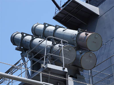 護衛艦「あたご」に搭載されている90式艦対艦誘導弾「SSM-1B」