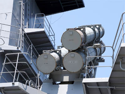 護衛艦「ふゆづき」に搭載されている「90式艦対艦誘導弾(SSM-1B)」