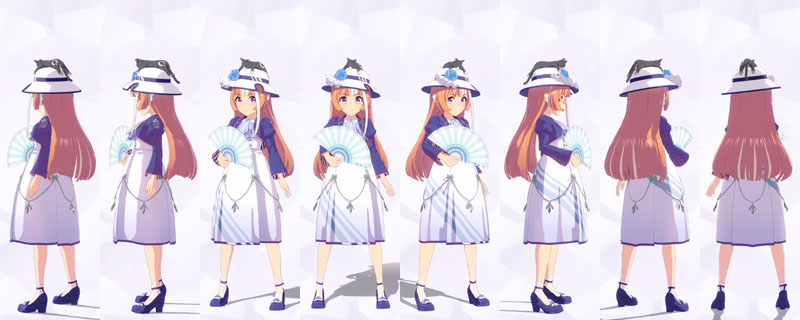 秋川やよい理事長（ノーザンテースト）の八方向画像（トレーナーノートより）