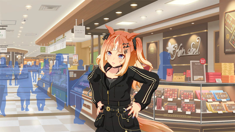 キャラストーリーに登場する私服のエスポワールシチー