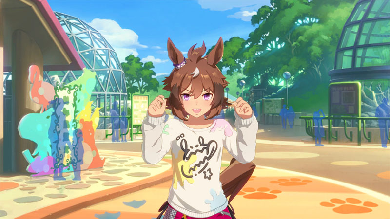 キャラストーリーに登場する私服のシンコウウインディ