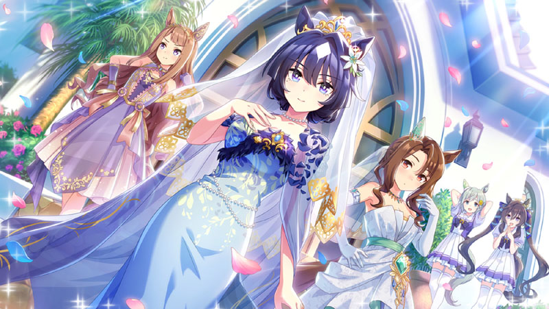 ストーリーイベント「拝啓、波真珠の私より」より、ウエディングドレス姿のヴィルシーナ