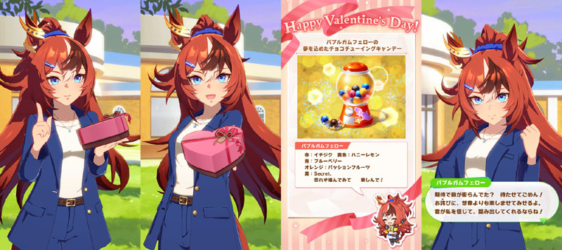 バレンタインデーにバブルガムフェローから貰った特別なチョコレート、夢を込めたチョコチューイングキャンディー