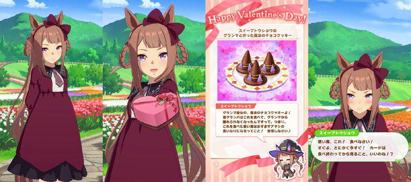 バレンタインデーにスイープトウショウから貰った特別なチョコレート、グランマと作った魔法のチョコクッキー