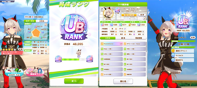 ランクUBのカレンチャン、バランス調整前の育成結果のためステータスが低い