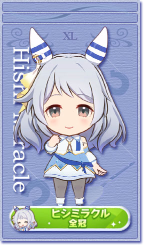 ヒシミラクルの全冠称号カード(No.40)