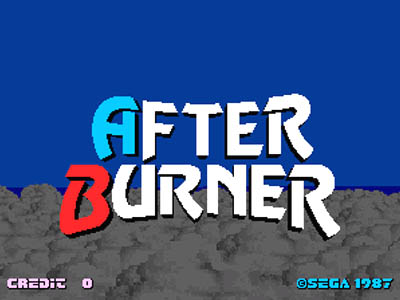 tela de título de After Burner
